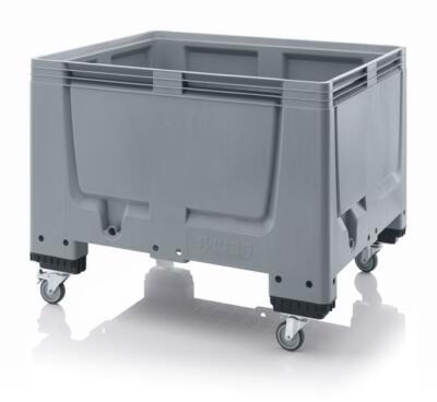 Auer Big Box 120x100x93 mit Rollen  Palettenbox Bigbox Großbehälter Palette Euro
