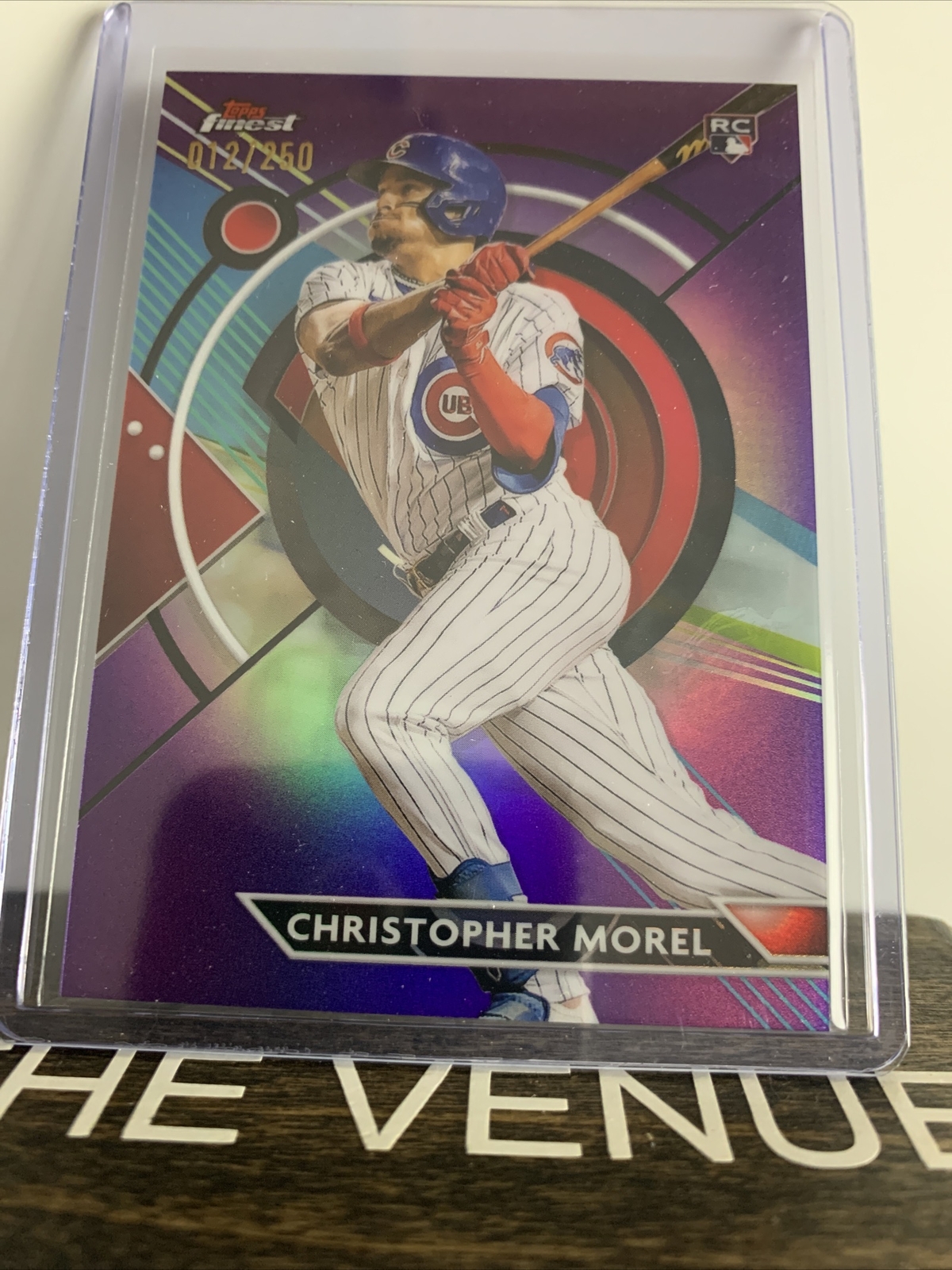 2023 Topps Finest Purple Refractor #46 Christopher Morel RC 12/250 Cubs