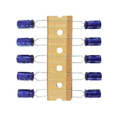 25pcs Nichicon VX 100uF 16V 85°C Electrolytic Capacitors