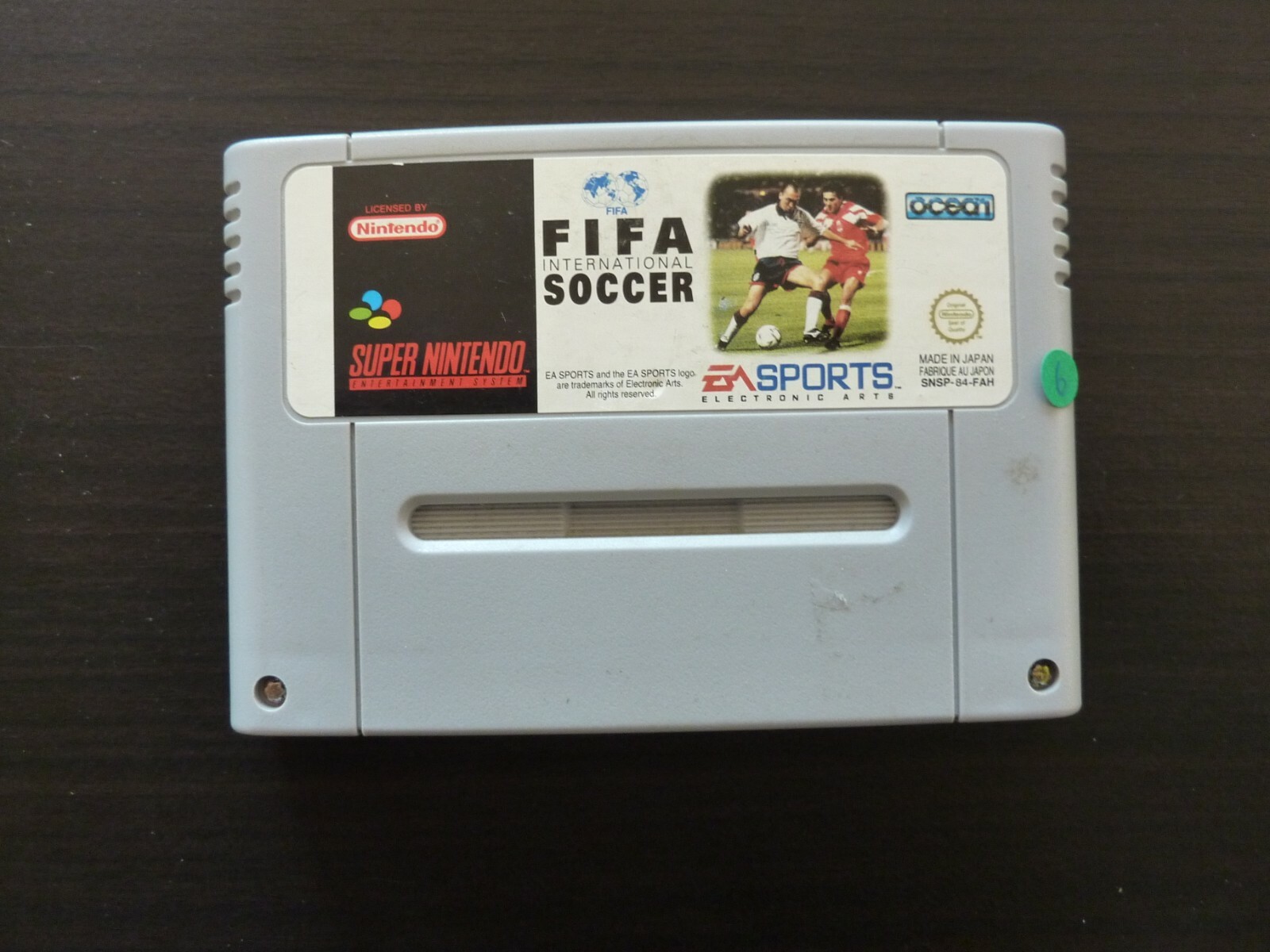 Jeu Super Nintendo  FIFA International Soccer SNES  Vers. FAH