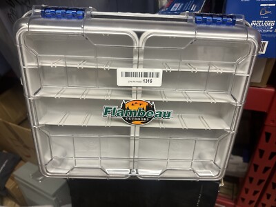 Flambeau Waterproof Satchel w/ Two Tuff Tainers, Portable Tackle