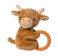 Taggies Hetty Highland Cow Soft Toy Teether Rattle   5.5  Long