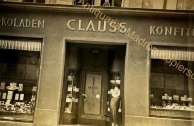 orig. Foto Reichenbach Vogtland Geschäft Franz Clauss um 1935 Schokoladen