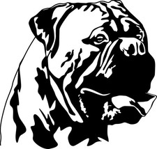 BULLMASTIFF Aufkleber - Autoaufkleber-sticker - Bullmastiff Kopf #16