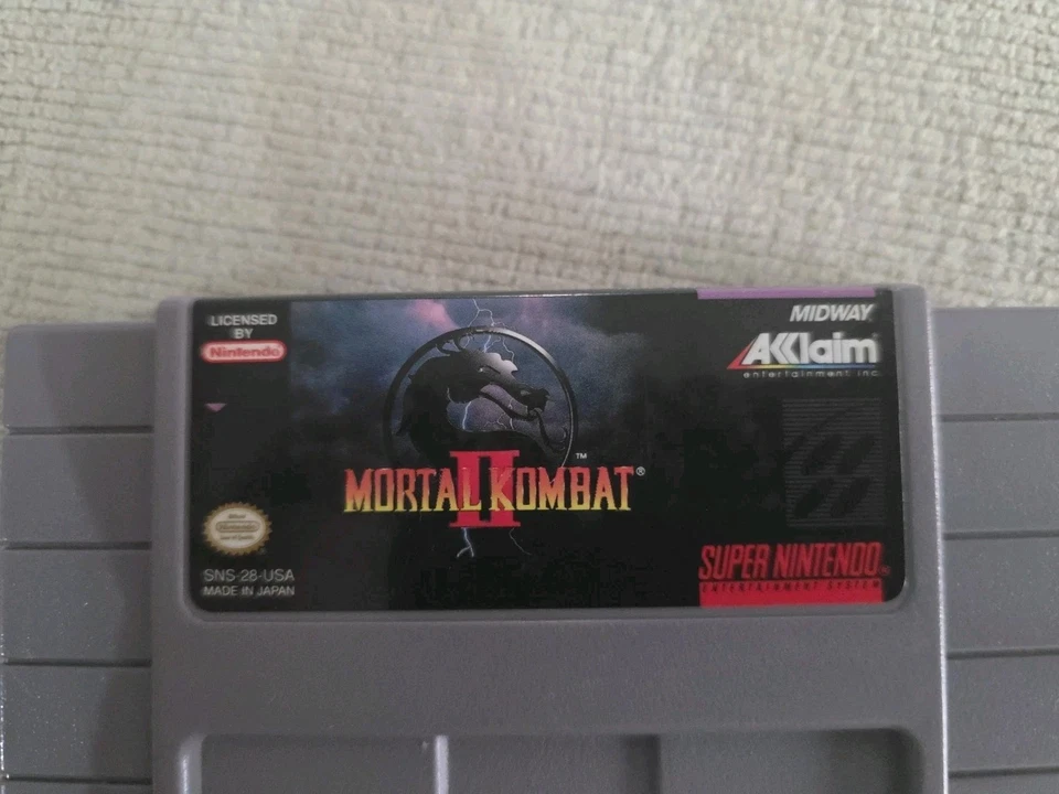 1992 SNES Mortal Kombat - Super Nintendo, картридж подлинный - Изображение 2 из 4