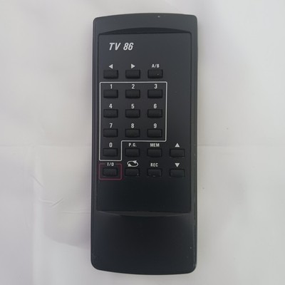 Original TV 86 Replacement Remote Control Black Vintage Style OEM