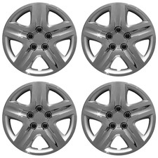 16 Set Of 4 Chrome Wheel Covers Snap On Full Hub Caps Fit R16 Tire Steel Rim 16 Set Of 4 Chrome Wheel Covers Snap On Full Hub Caps Fit R16 Tire Steel Rim