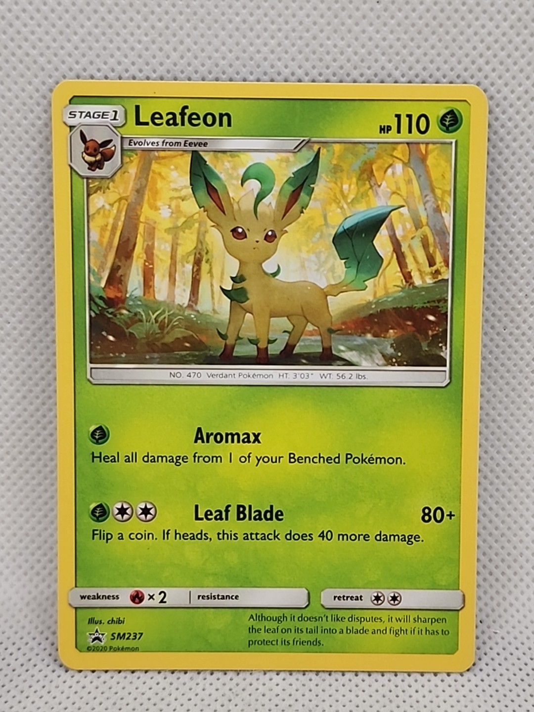 Leafeon SM237 Sun & Moon Black Star Promo 2020 Pokemon