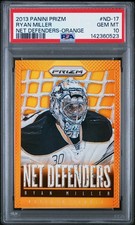 2013 Prizm-Ryan Miller Net Defenders-Orange Prizm/50-PSA 10🔥Sabres Vezina POP 1