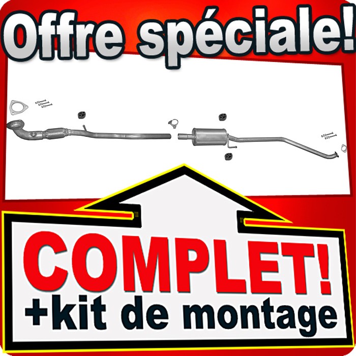 Tuyau d'échappement pour Chevrolet Spark 1.0 et 1.2 modèles dès 2010