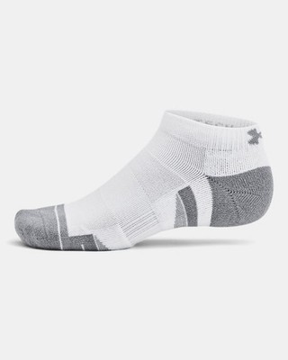 Under Armour 3Pack Performance Tech Unisex Cushione Lowcut Socks White 13-16 XL