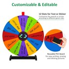 WinSpin 24" Display Prize Wheel Black & Purple Modular Custom Tabletop 12 Slots — photo 8