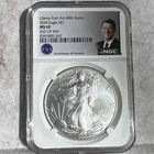 2024 American Silver Eagle Dollar NGC MS 69 263 of 500 Ronald Reagan Label