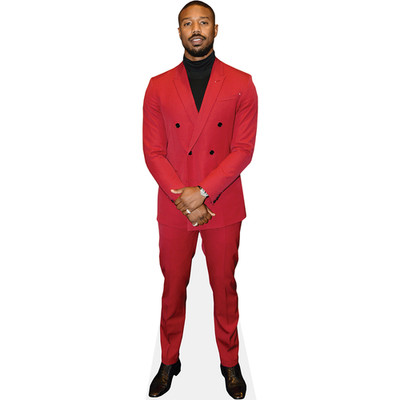 Michael B Jordan (Red Suit) Pappaufsteller lebensgross