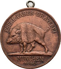 GC: brązowy medal o.J. (1893) Eberl Faber Browar München Gambrinus Hauser 710