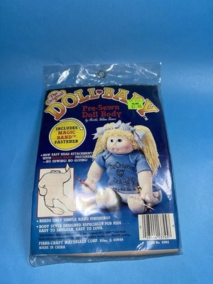 Fibre Craft 3092 Doll Baby Pre Sewn Body Vintage Craft Kit NOS