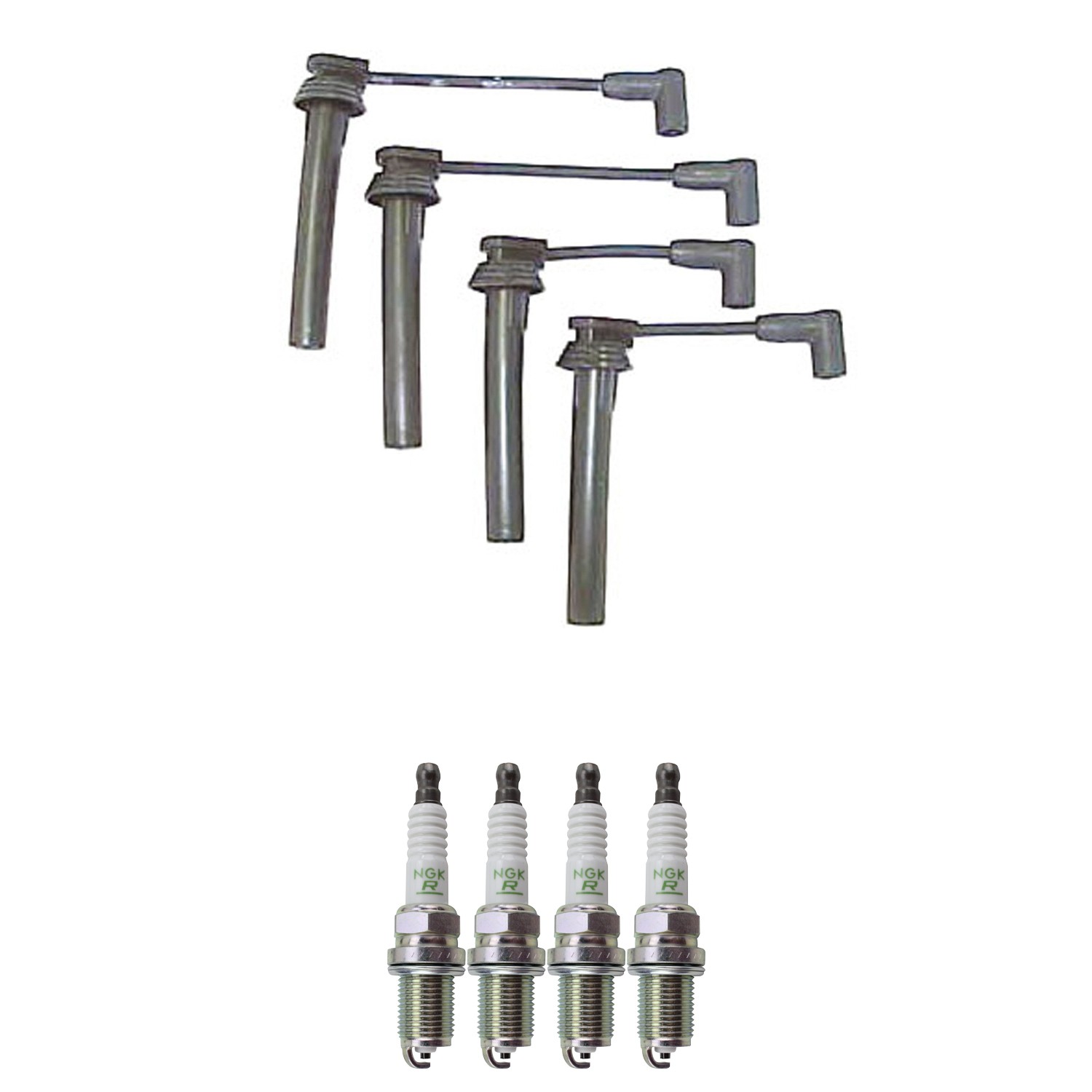 Denso Ignition Wires and NGK Spark Plugs Kit for Dodge Neon 1996-2005 2.0L L4
