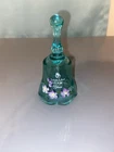 Fenton Bell Teal 100th Anniversary Scalloped Edge Signed A Jackson