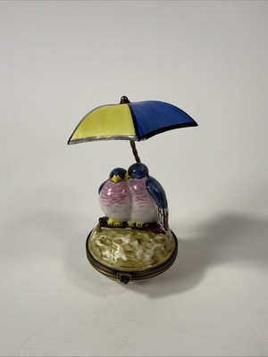 Peint Main Two Birds Limoges box