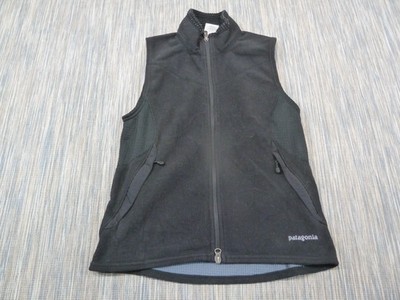 Patagonia Gilet Damen S schwarz Fleeceweste Full Zip Outdoor Wandern Polartec