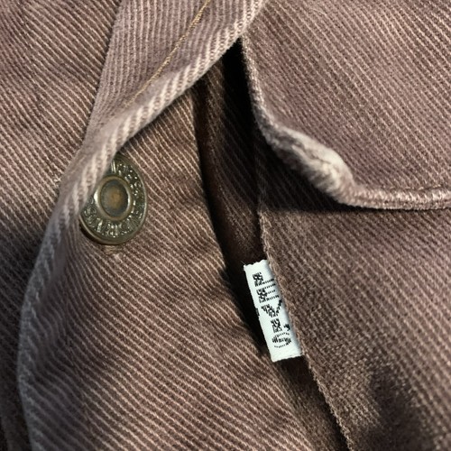 Vintage 1970s Levi's Brown Button-Down Cotton Field Jacket Big E USA - Picture 13 of 14