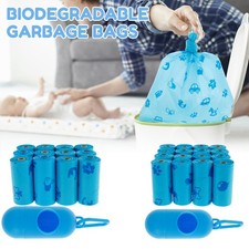 12 Rolls or 16 Rolls Diaper Bags Baby Nappy Sacks with Dispenser Leakproof FaXEz