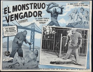 THE CREATURE WALKS AMONG US DON MEGOWAN MONSTER MEXICAN LOBBY CARD 1956