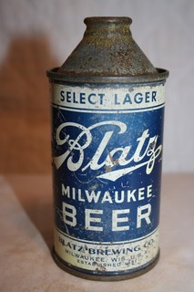 Blatz MILWAUKEE BEER 12 oz. 1940's IRTP HP cone top Milwaukee Wisconsin