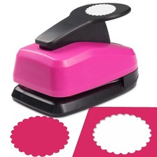 1.97 Inch Scalloped Wave Circle Hole Puncher Paper Crafts Card Scrapbooking