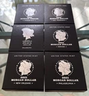 2021 Morgan & Peace Silver Dollar 6 Coin Set "P D O S CC and P Peace" W/ Box-COA