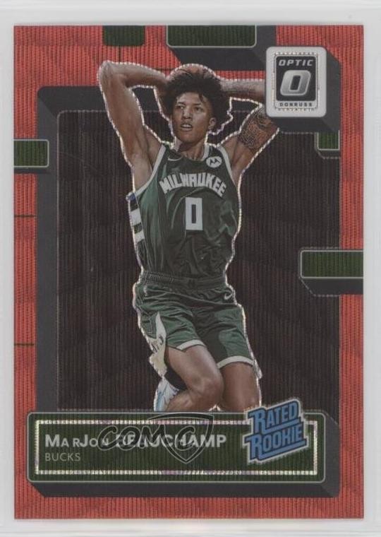 2022 Panini Donruss Optic Rated Rookie Red Wave Prizm MarJon Beauchamp #210 17ln