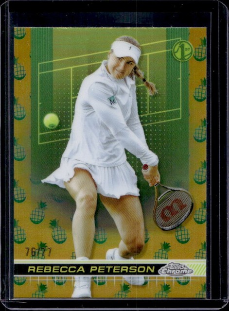 2024 Topps Chrome Rebecca Peterson Gold Pineapple Refractor #76/77
