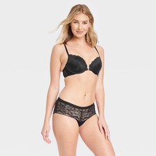 Women's Micro and Lace Hipster Underwear - Auden - Medium