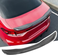Trunk Lip Rear Spoiler Glossy Carbon Fiber Wing For 2020-2025 Toyota Corolla