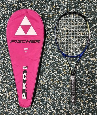 Fischer Pro Vacuum Mid Plus MP Tennis Racket Power Feel System w/ Case L3 4 