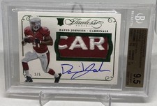 2015 Flawless DAVID JOHNSON  /5 ROOKIE RC AUTO BGS 9.5/10 GEM MT POP1 COLLECTION