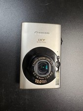 Canon IXY Digital 10 Megapixel Compact Camera Silver Black Tested