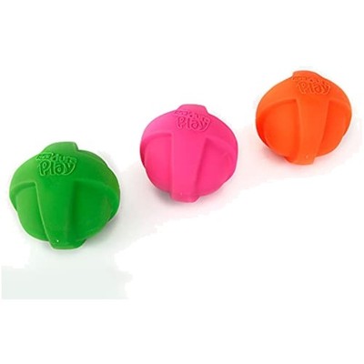 Exciting DuraPlay Neon Fetch Balls - Large Bacon-Scented Dog Toy Set (3 Count)