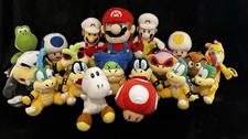 Super Mario Plush Lot Of 19 Toys Various Companies Luigi Wario Banpresto