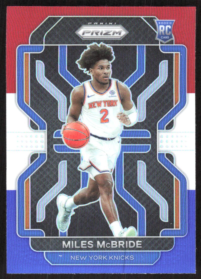 2441K 2021-22 Panini Prizm #283 Miles McBride Red White and Blue