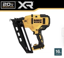 DEWALT-Finishing Nailer & Bag-USED-20V MAX XR-16 Ga Angled  Nailer (Tool Only)