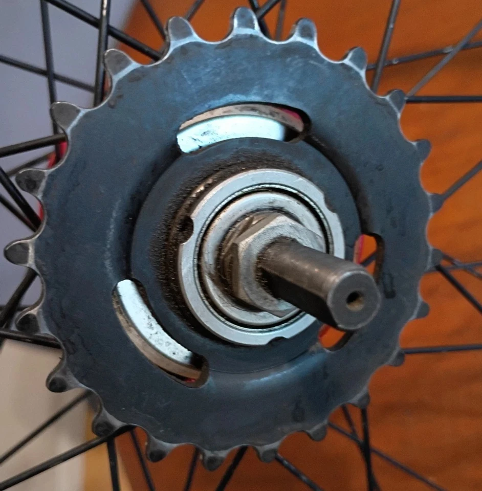 Buje de cambio de patada de 2 velocidades Sturmey Archer S2C usado/llanta DA16 Foto 4 de 4