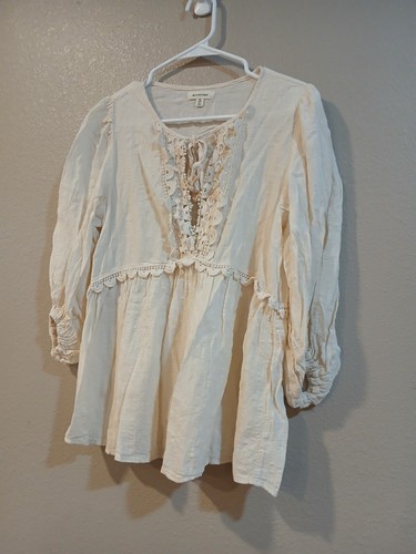 Max Studio Ivory Fantasy Shirt