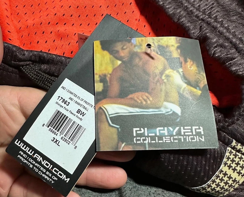 Sudadera con Capucha And1 Mixtape Polar Polar Polar Polar 3XL Nueva con Etiquetas Para Hombre Color Marrón Streetball Foto 3 de 4