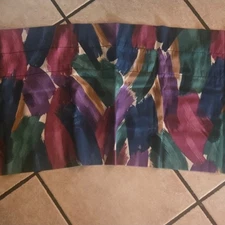 MCM Abstract Colorful Valance 18 Inch Wide 81 Inches Long