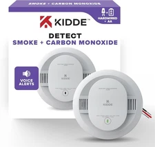 Combo Smoke + CO Alarm, Hardwired With AA Backup Battery