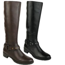 MACA Design edle Lederstiefel im Reitstiefel-Look gefüttert Gr.37-42