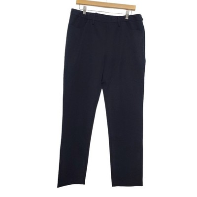 Boston Proper Sz 14 Straight Leg Stretch Trousers with Pockets Office Workwear