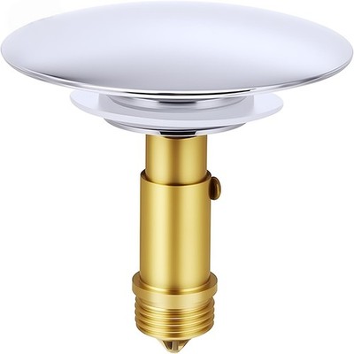 Pop Up Sink Drain Stopper 66mm Click Clack Brass Spring Plug Bathroom Basin