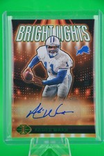 2024 Panini Illusions #BLS-AWE Andre Ware Bright Lights Signatures Green #/10